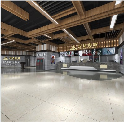 工业风电影院3D模型下载